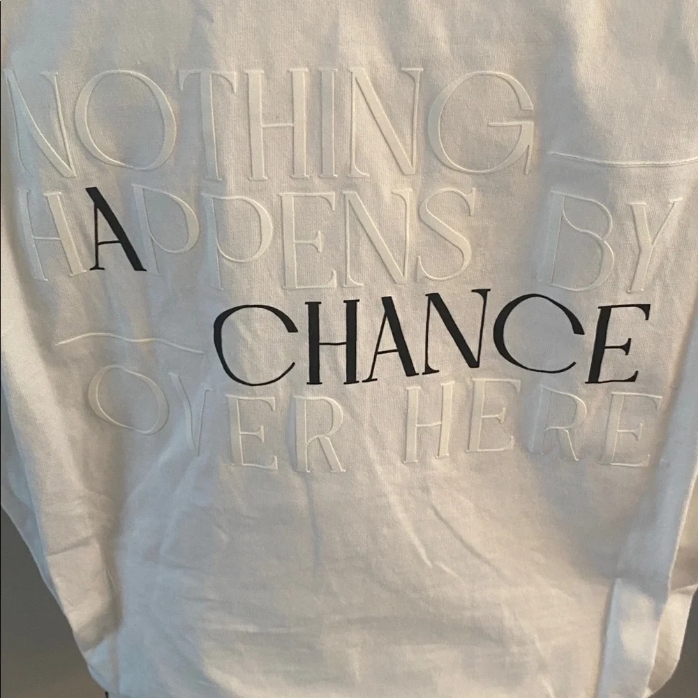 Zara unique boxy t shirt! Size medium wording on back & front - Picture 3 of 11